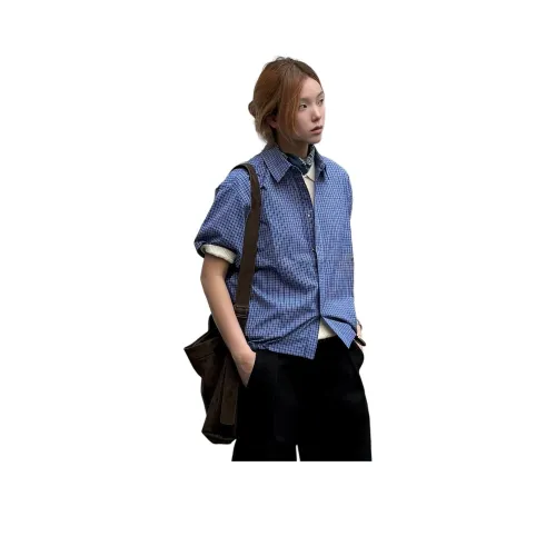 M MAICCO Синие Унисекс Рубашки