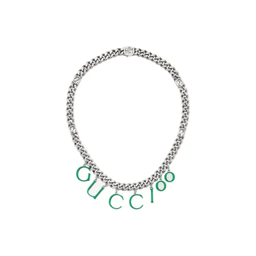GUCCI Палладий Effect Metal Necklaces Унисекс