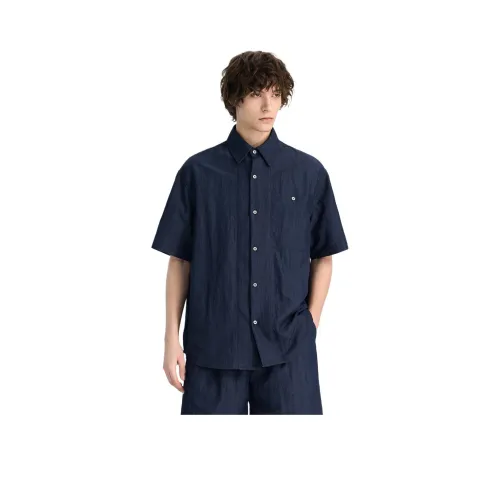 WILD LEADER Синий [CW51585A67] Мужская рубашка