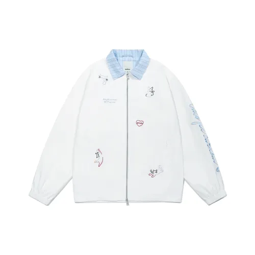 Guuka Белый Унисекс Тренч