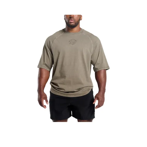 GYMSHARK Серый Коричневый Мужская T-рубашка