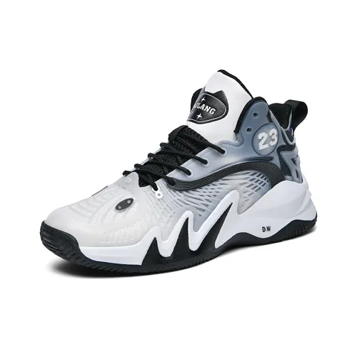 D W Slip-resistant Anti KICK Амортизация Устойчивость к истиранию MID Топ Детские Баскетбольные кроссовки Подростки