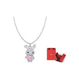 Сердцебиение Кролик Ожерелье + эмоциональная Подарочная Коробка