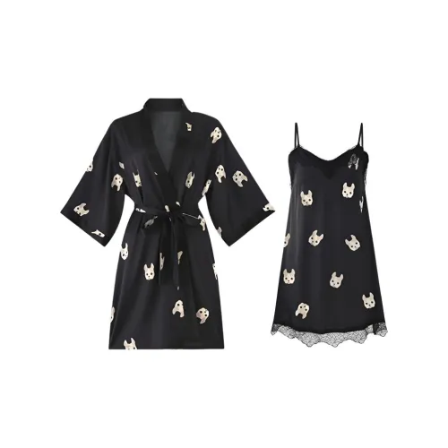 LUYOUYE Черный Женские Банные халаты