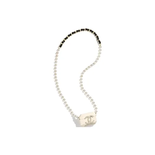 CHANEL Овечья кожа Ожерелья Женское Белое