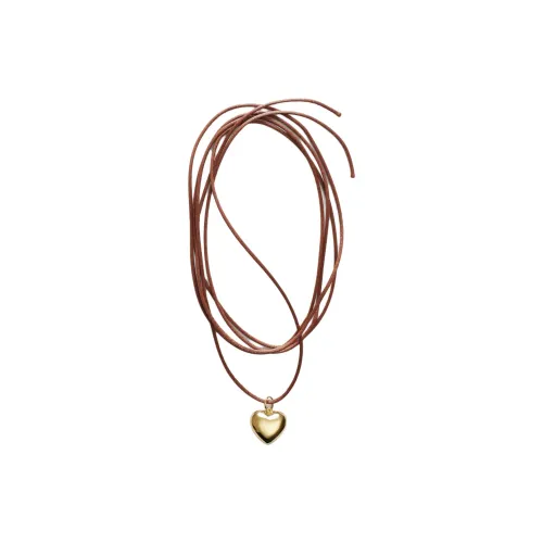 ANNI LU Латунь покрытие 24K золотом полиэстер ожерелья женские цвет умбра