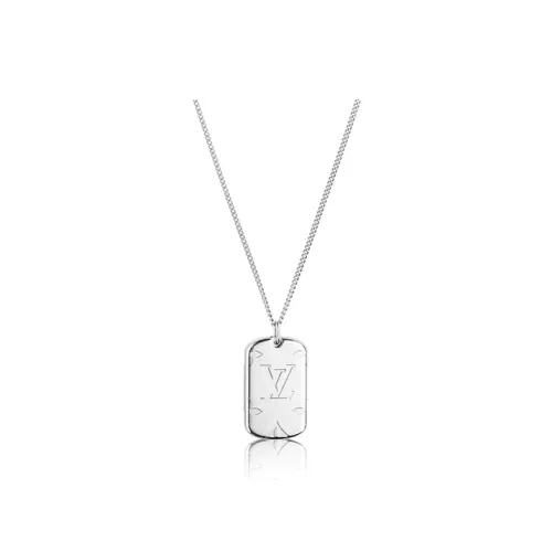 LOUIS VUITTON Monogram Metal Necklaces Мужской
