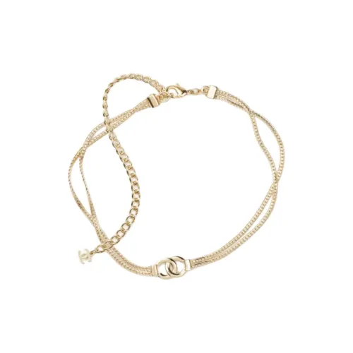 CHANEL Металлические ожерелья Унисекс Золото