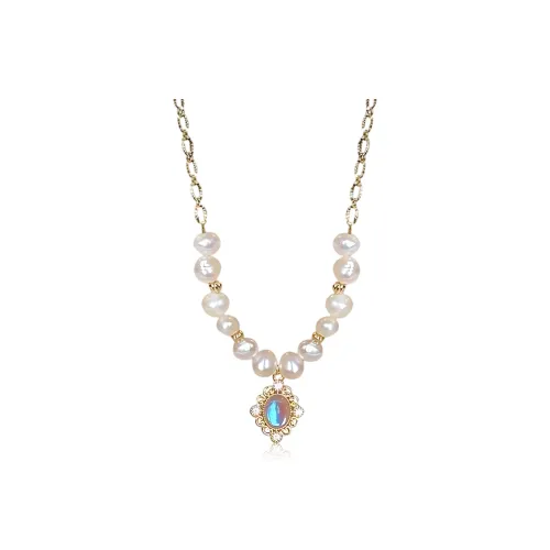 GUDS GAVE Alloy Faux Pearl Zircon Resin Necklaces Women's
