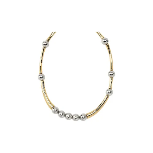 ZARA Металлические ожерелья Женские Золото