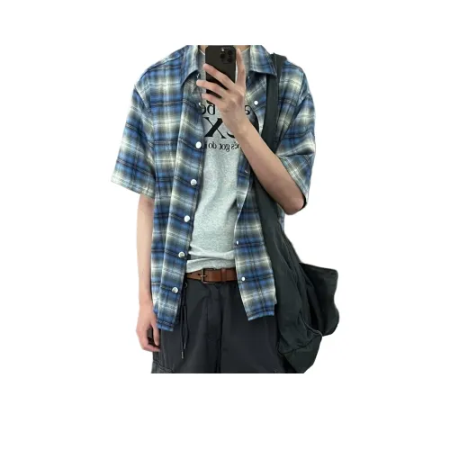 PISYPOX Синие Унисекс Рубашки