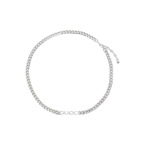 GUCCI Брасс Колье Женские Серебряные