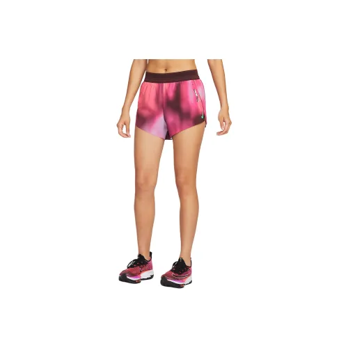 NIKE Dri Fit ADV Темно-фиолетово-красный/Яркий Бордово-красный/Фиолетовый Daisy Розовый/Surprise Зеленый Женские Спортивные шорты