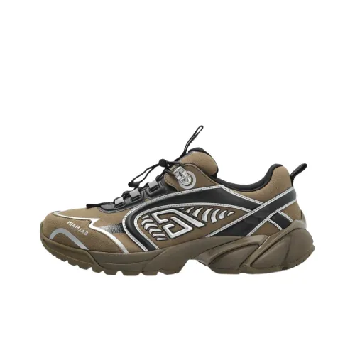BALMAIN Толстая подошва Low Top Olive Brown Men's