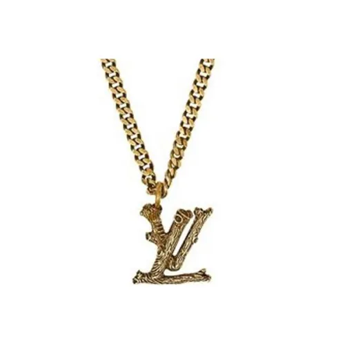 LOUIS VUITTON Дерево Металлические Ожерелья Золотой Унисекс