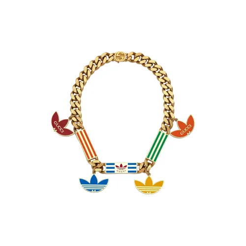 GUCCI Adidas X GUCCI Co Брендированная Серия Ожерелья Золото Мужской