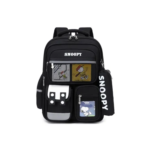 SNOOPY Полиэстер Студенческая Сумка Стандартная Детская Черная Коричневая