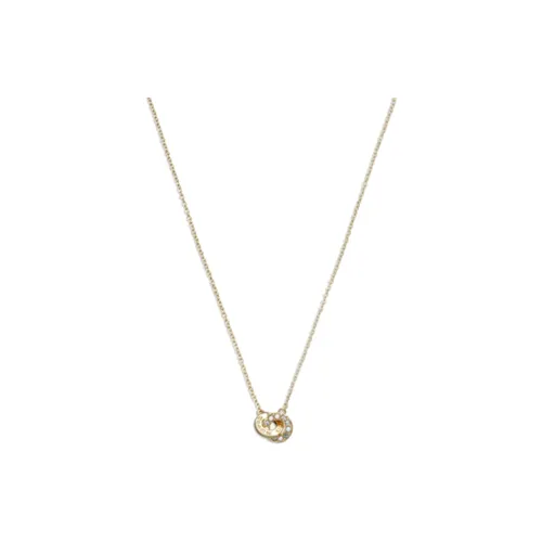 COACH Медный Медный Сплав Ожерелья Унисекс Золото