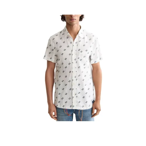 Scotch&Soda Белая Мужская Рубашка