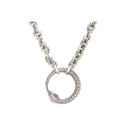 Roberto Cavalli Брасс Колье Мужской Серебряный