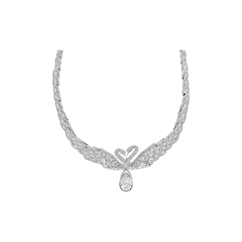 Swarovski Лебедь Ожерелье Белое Женское