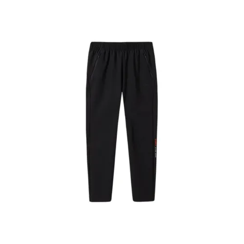 ANTA ZONGXUNXILIE Вязаные тренировочные брюки Женские базовые Черный