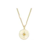 Ожерелье "Пава Birthstone Мелочь" (Ноябрь)