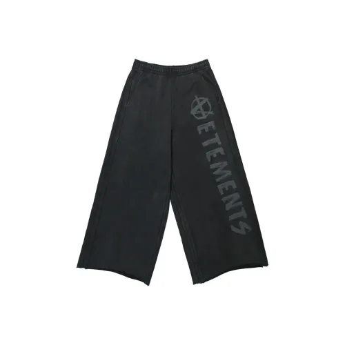 Vetements FW24 Вязаные Спортивные Штаны Мужские Черные