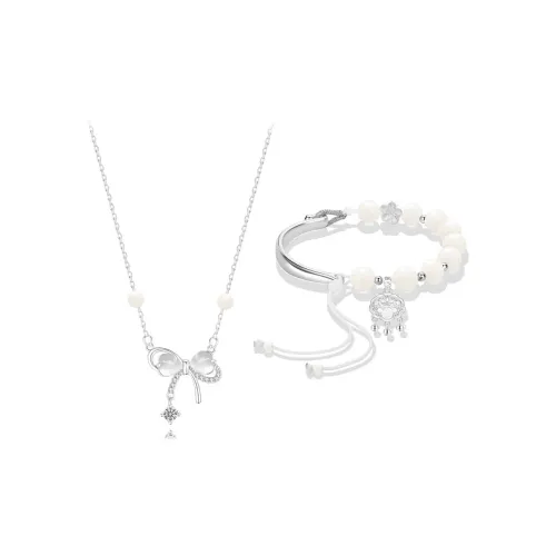 MUYAN Белый нефрит Бодхи ожерелья женские