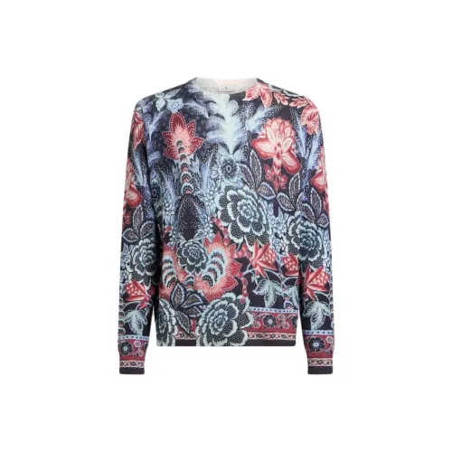ETRO Светло-синий Мужской кашемировый свитер