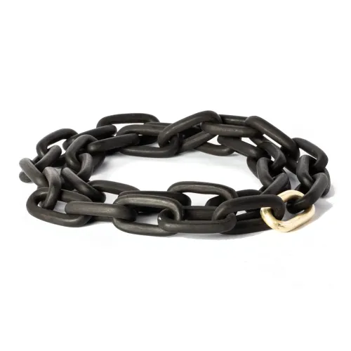 Parts Of Four Латунь Золото с покрытием Ожерелья из дерева Унисекс Черный