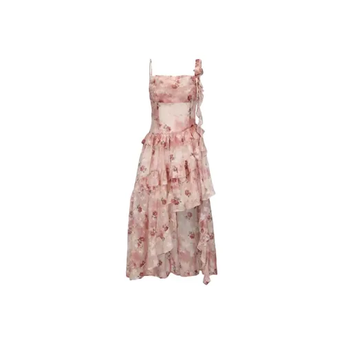 MO VOICE Розовые цветы Женские Слиплатья