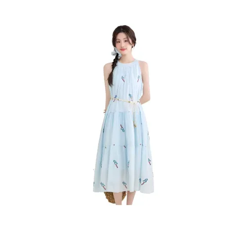 HTHK Синий Женские Слиплатья