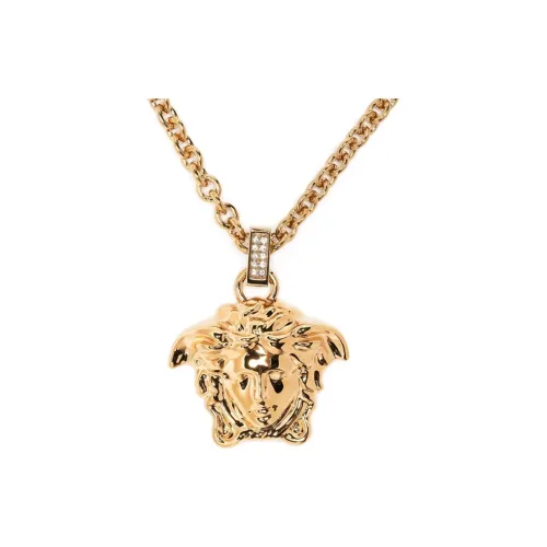 VERSACE Металлические ожерелья Золотой Унисекс