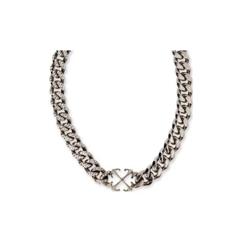 Off Белый Brass Necklaces Мужской