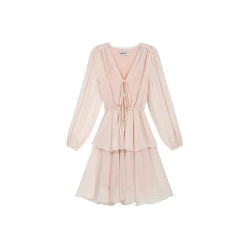 JOSR Длинное платье с длинными рукавами женское