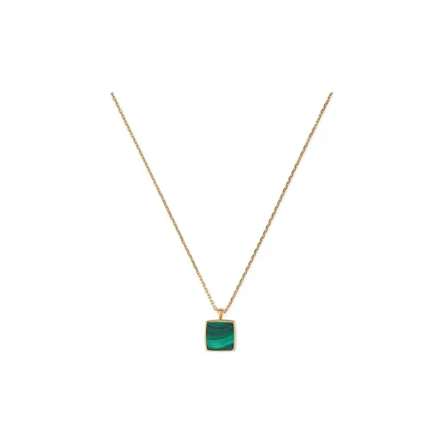 EMANUELE BICOCCHI 24K Золото с покрытием Серебряный Малахит Ожерелье Женское Золото