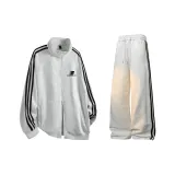 Белый Серый Топ + Белый Серый Штаны