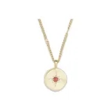 Ожерелье "Пава Birthstone Мелочь" (Январь)