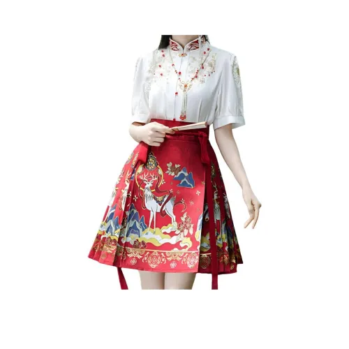 SIXUSICHOU 9778 Белый топ Женские Рубашки