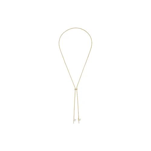 FENDI Brass Necklaces Золотой Унисекс