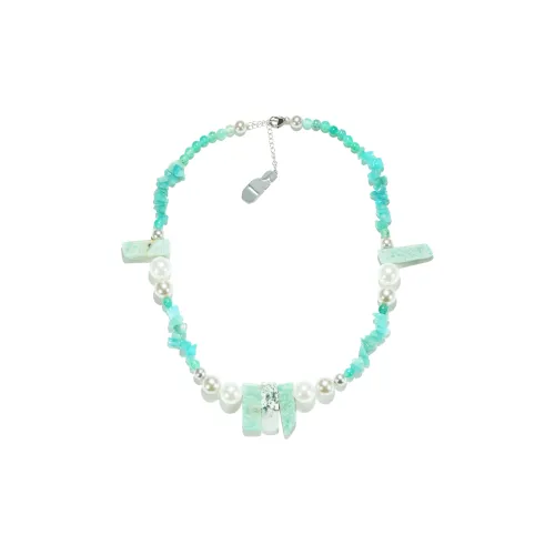 Get'em ON Shell Pearl Crushed Stone Necklaces Unisex