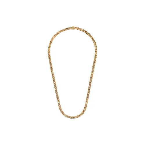 GUCCI Interlocking Metal Necklaces Золотой Женские