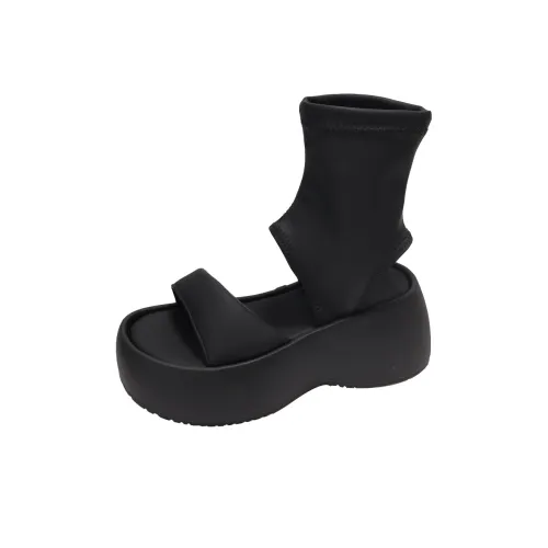 Dawei's House Римские Сандалии Женские Черные