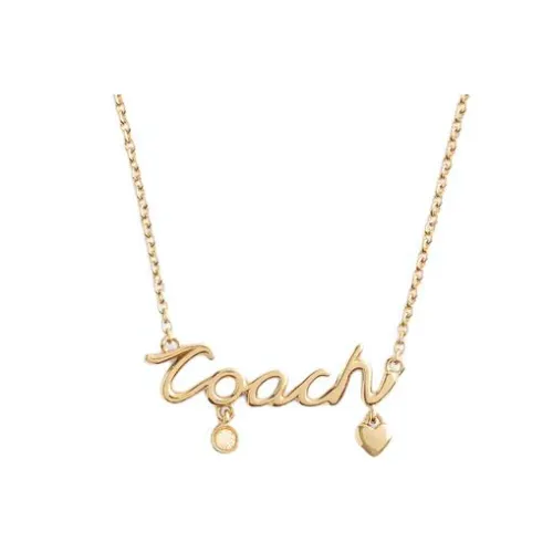 COACH Стекло Ожерелья Женские Золото