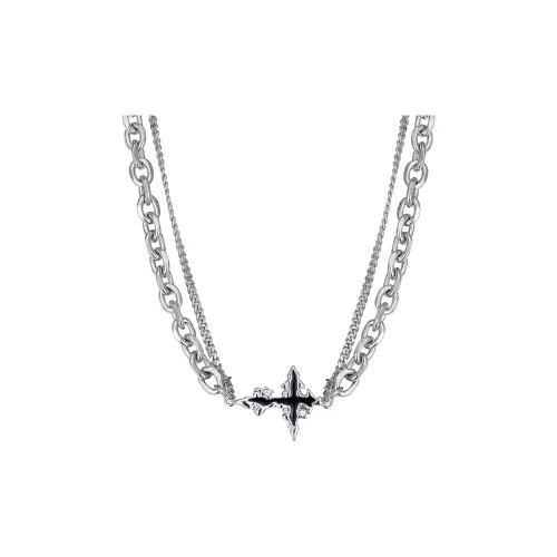 Cooraree Титановые стальные ожерелья унисекс