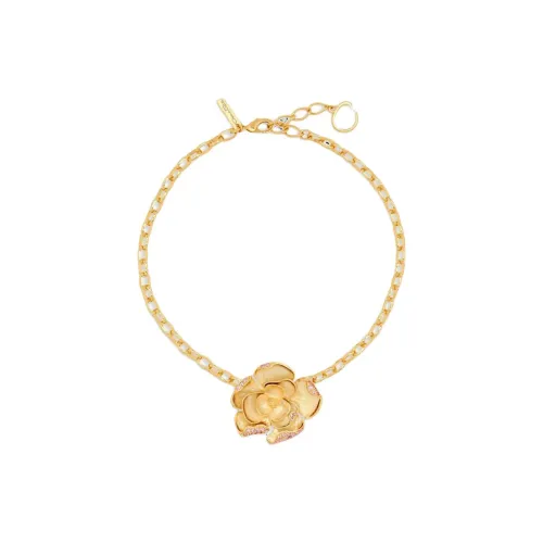 Оскар де ла Рента Стекло Ожерелье Мужское Золото