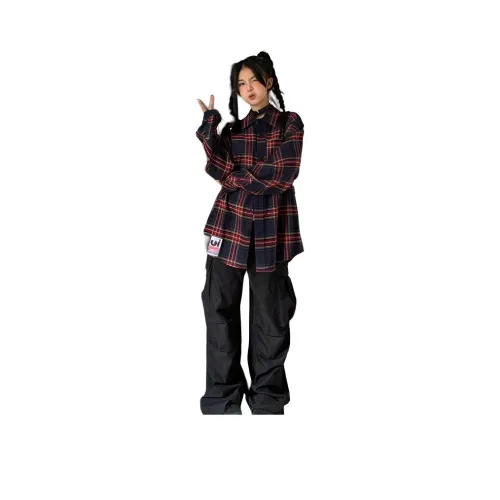 RDRE Red Unisex Shirts RDRE Красный Унисекс Рубашки