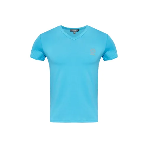 VERSACE Мужские синие T-рубашки