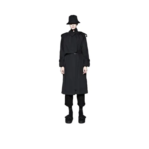 RAYSHOW Тренчкот Мужской Черный